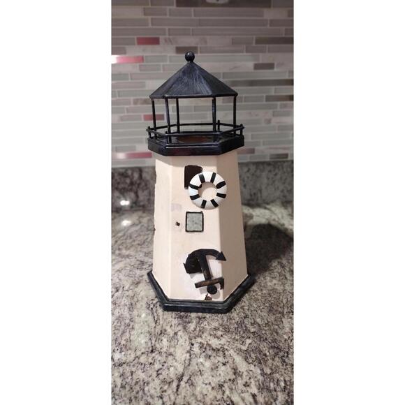 Vintage Lighthouse Tea Light Holder Decor